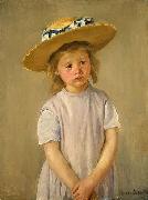 Mary Cassatt, Child in a Straw Hat